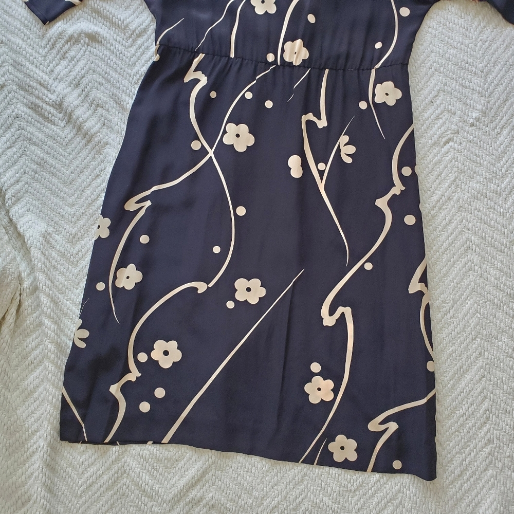 Vintage Robert Janan 100% Silk Saks Fifth Avenue Cocktail Dress - Picture 10 of 15